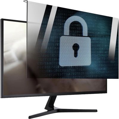 SINBAISHUNYYT Hanging Monitor Privacy Screen Computer Screen Privacy Film for 16:9 Widescreen Monitor Anti-Glare Blue Light Filter Privacy Cover(Size:32inch/730 * 440mm)