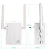 ZHCHAO Amplifier Pro Router 300M Network Expander Repeater Power Extender 2 Antenna(Color:OneColor) view 2