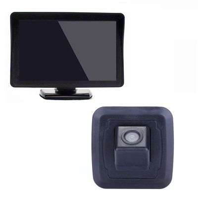 170 Degree Viewing Angle License Plate Parking Reverse Backup Camera+4.3" LCD Monitor Replacement for BMW 3/5/7 Series 118 316 318 320 325 328Li 120i 330 335 320i 330i 335i 520 523 (No.TB7891)