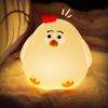 L LOHAS LED Night Light, Silicone Chick Cute Lamp,3 Level Dimmable,30 Minutes Timer Nightlight, Bedside Touch Night Light, Soft Lamp view 1
