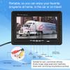 Pasuihcay Mini TV 7 Inch HD Monitor 800X480 Portable Car LCD Screens on DVD/CMMB Two Input for Passenger Cars Trucks, black view 4
