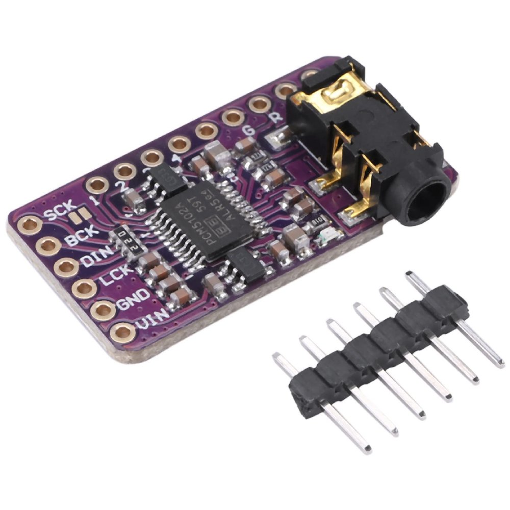 Pasuihcay PCM5102 I2S IIS Digital Audio DAC Decoder Module Stereo DAC Digital-to-Analog Converter Voice Module for, Purple