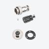 10pcs GX16 5 Pin Metal Straight Male Female Panel Connector, 16mm Panel Flange Mount Circular Metal Aviation Connector Adapter Plug Socket for Cable Power Connection (10pcs) view 4