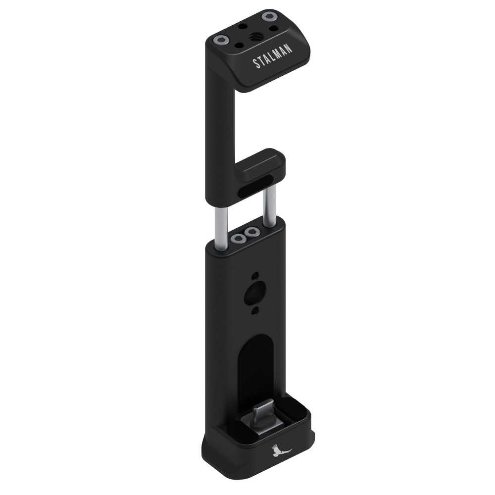 KONDOR BLUE x Tyler Stalman | Stalman Clamp for Vertical Filmmakers | Mobile Phone Rig, Vertical Clamp with 40 Gbps USB-C Adapter, Anti-Twist Mounts & DJI Compatible | Raven Black