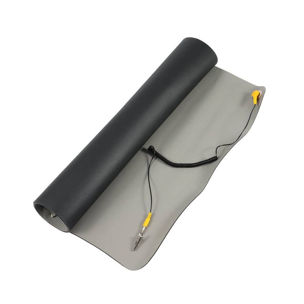 Pasuihcay 700X500X2.0mm Anti-Static Mat + Ground Wire + Anti-Static Wrist for Mobile Phone Computer Repair Anti-Static Mat
