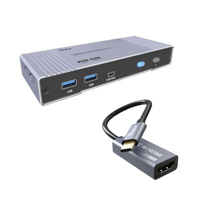 Yinker 8K HDMI Switch + 4K USB C to HDMI Adapter