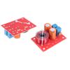 Pasuihcay 2Pcs 2 Way 80W DIY Speaker Filter Circuit Treble Bass Frequency Divider Home Theater HiFi Stereo Audio Crossover Filter, red view 3
