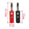 Lzzvibo 10Pair Silver 4mm Banana Plug Male and Female 4mm Banana Jack Panel Mount Banana Socket Terminal Connector Adapter Insulated Crimp Terminals for Automotive, Marine, Solar (5Red5Black) view 2