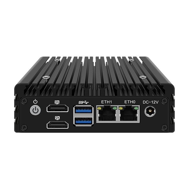 CWWK X86-P3 Mini Fanless Host, Dual Network Port N5105/N5100 Soft Routing,6w Low Power Consumption,Intel I226-V,Suitable for Light Office,Edge Computing. (X86-P3 N5105, 8G RAM 256G SSD)
