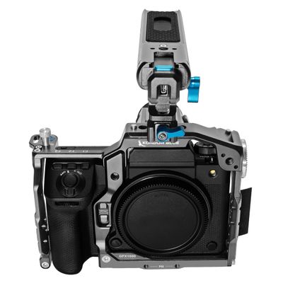 KONDOR BLUE | Cage with SSD Top Handle for FUJIFILM GFX 100II | Space Gray