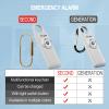 Thopeb Personal Safety Alarm for Women135dB Siren, Strobe Light and Rechargeable - Safety Alarm Keychain for Women (Metallic Silver) view 3