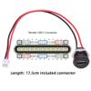 NFHK DIY OEM 5pcs/Set Type C Female Socket to 2Pin Header Cable Pitch=2.0mm Panel Mount Type DC 5V Power view 2