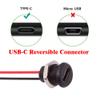 NFHK DIY OEM 5pcs/Set Type C Female Socket to 2Pin Header Cable Pitch=2.0mm Panel Mount Type DC 5V Power view 3