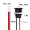 NFHK DIY OEM 5pcs/Set Type C Female Socket to 2Pin Header Cable Pitch=2.0mm Panel Mount Type DC 5V Power view 4