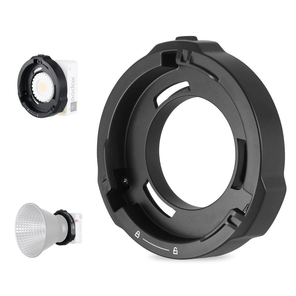 Godox ML-GB Bowens Mount Adapter, Godox Mount to Bowens Speedring Converter