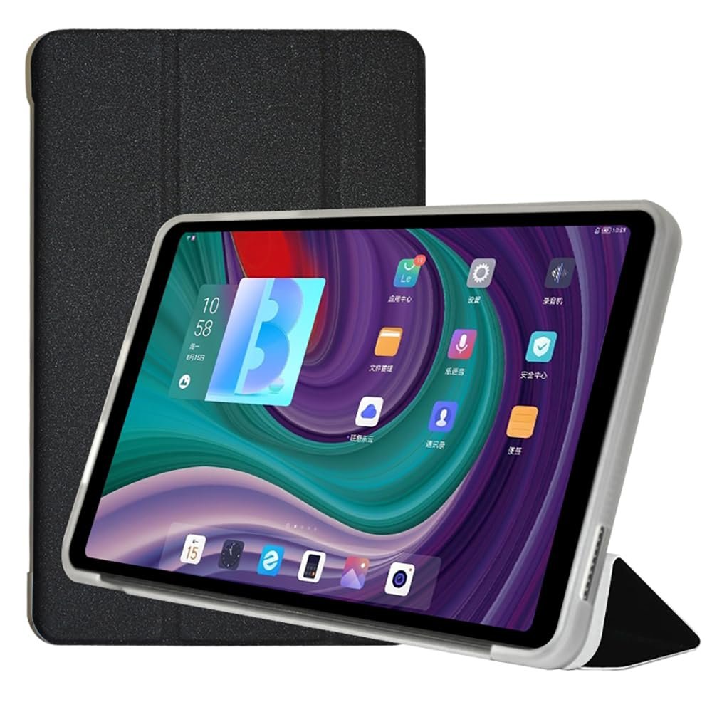 AKNICI Case for ALLDOCUBE iPlay60 Mini Pro/ALLDOCUBE iPlay60 Mini Turbo Tablet 8.4 Inch, Ultra Slim PU Leather Protective Cover Case with Auto Wake/Sleep Trifold Stand Soft TPU Shell, Black