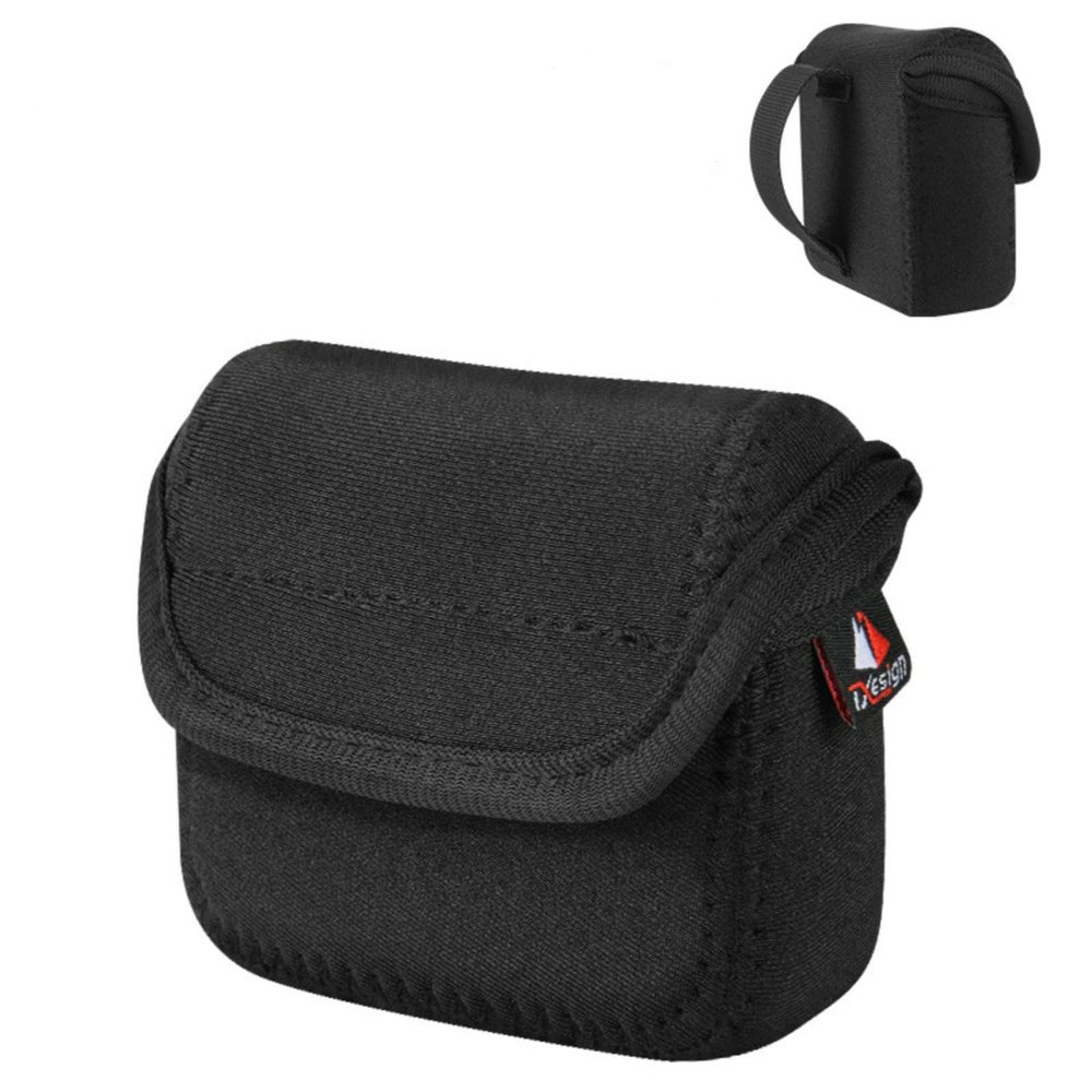XBERSTAR Speaker Case for JBL Go2/GO4, Modern Black Neoprene Waist Strap Case