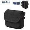 XBERSTAR Speaker Case for JBL Go2/GO4, Modern Black Neoprene Waist Strap Case view 2