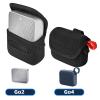 XBERSTAR Speaker Case for JBL Go2/GO4, Modern Black Neoprene Waist Strap Case view 3