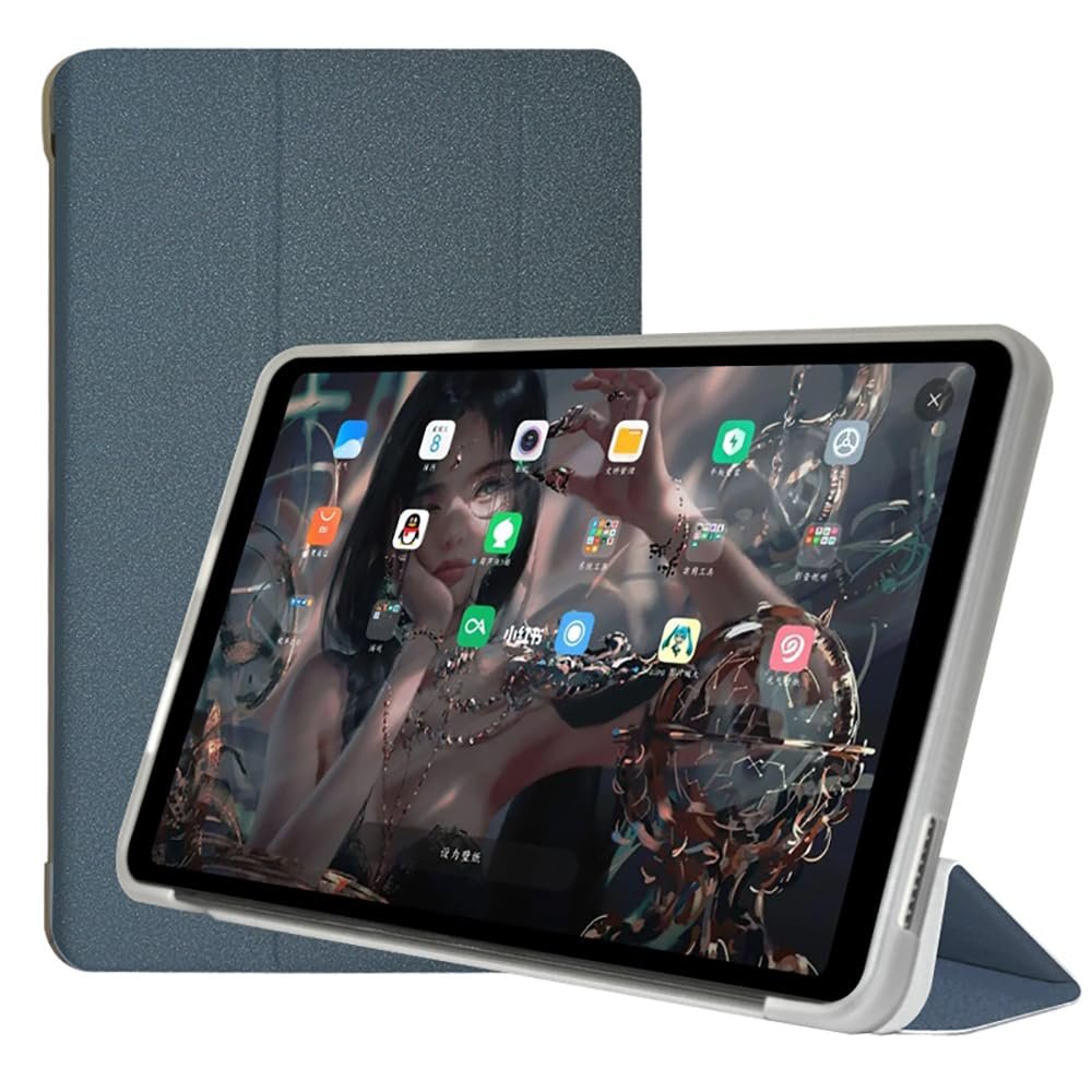 AKNICI Case for ALLDOCUBE iPlay60 Mini Pro/ALLDOCUBE iPlay60 Mini Turbo Tablet 8.4 Inch, Ultra Slim PU Leather Protective Cover Case with Auto Wake/Sleep Trifold Stand Soft TPU Shell, Gray