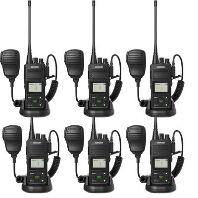 SAMCOM Shoulder Mic with FPCN10A Two Way Radios, 6 Packs