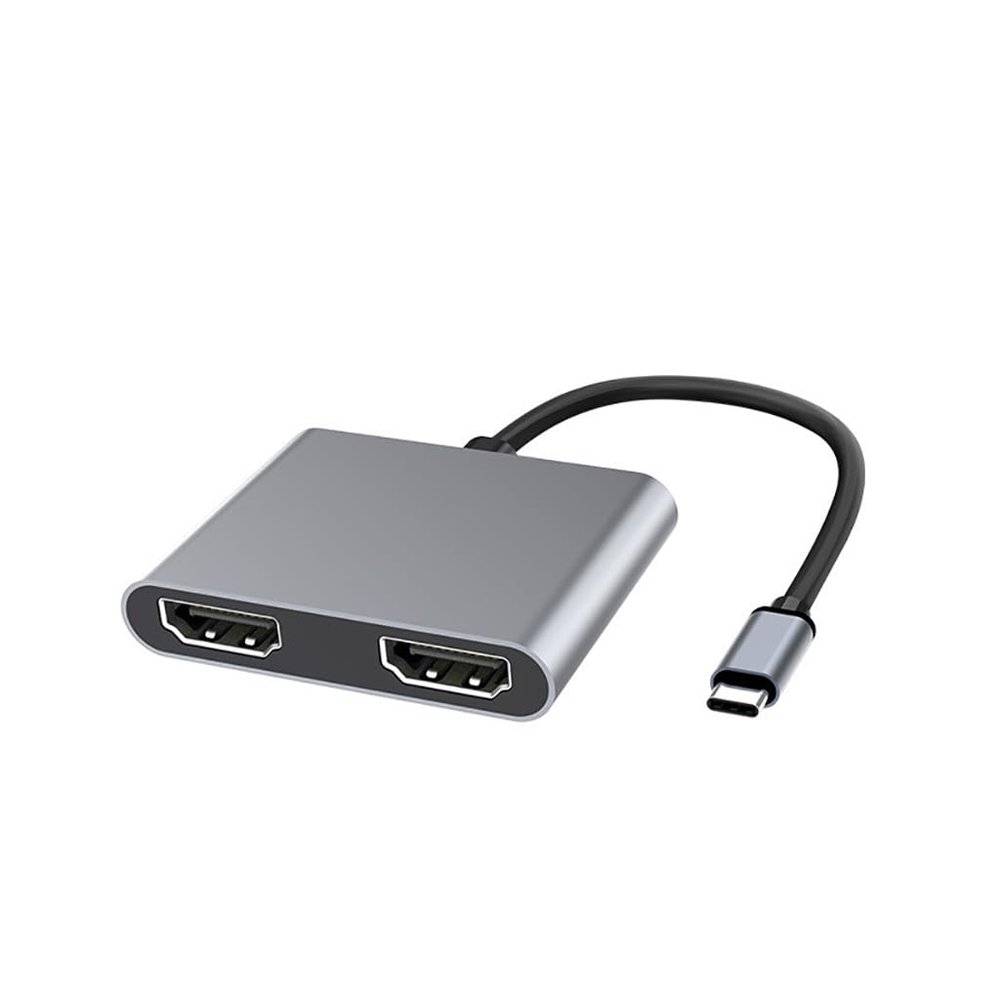 JMT USB 3.0 Docking Station USB-C to Dual HD 3.0 Hub HDMI-Compatible Compatible with MacBook PC Laptop (4 in 1)