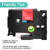NineLeaf 2PK Compatible for Brother P-Touch Label Maker Tape TZe-425 TZe425 TZ-425 TZ425 9mm 0.35 White on Red Laminated TZe TZ Tapes for PT-D410 PT-D410VP PT-D460BT PT-D400AD view 4