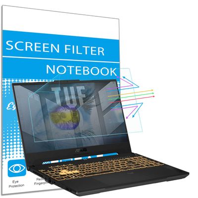 Anti Blue Light Screen Protector For ASUS TUF 15.6 Inch Gaming Laptop, ASUS VivoBook 15, ZenBook 15/ZenBook Pro 15, Rog Zephyrus G15, TUF A15 F15, Blue Light Blocking & Anti Glare Screen Filter