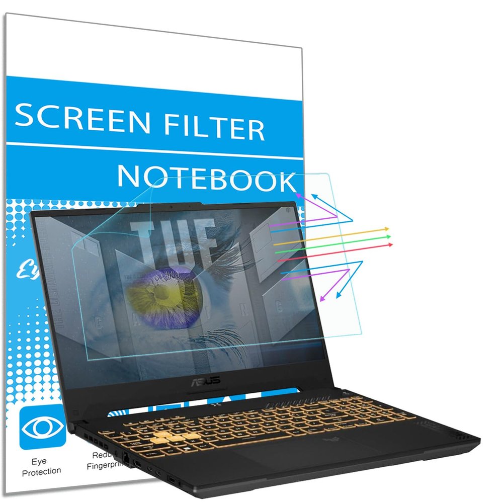 Anti Blue Light Screen Protector For ASUS TUF 15.6 Inch Gaming Laptop, ASUS VivoBook 15, ZenBook 15/ZenBook Pro 15, Rog Zephyrus G15, TUF A15 F15, Blue Light Blocking & Anti Glare Screen Filter