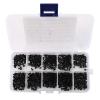 DirectNine Basics 500Pcs M2 M2.5 M3 KM Screw Flat Head Phillips Screws Laptop Notebook Screws Set Kit for Computer Small Screw.| | - - (Color: Black) view 1