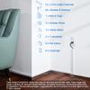 204in Wall Cable Hider, Cord Hider to Hide 2-3 Cords, TV Wire Hider for Wall, Cable Management Kit, Cable Raceway White, Paintable Cable Concealer, 12 x L17in W0.98in x H0.5in view 3