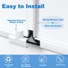 204in Wall Cable Hider, Cord Hider to Hide 2-3 Cords, TV Wire Hider for Wall, Cable Management Kit, Cable Raceway White, Paintable Cable Concealer, 12 x L17in W0.98in x H0.5in view 4