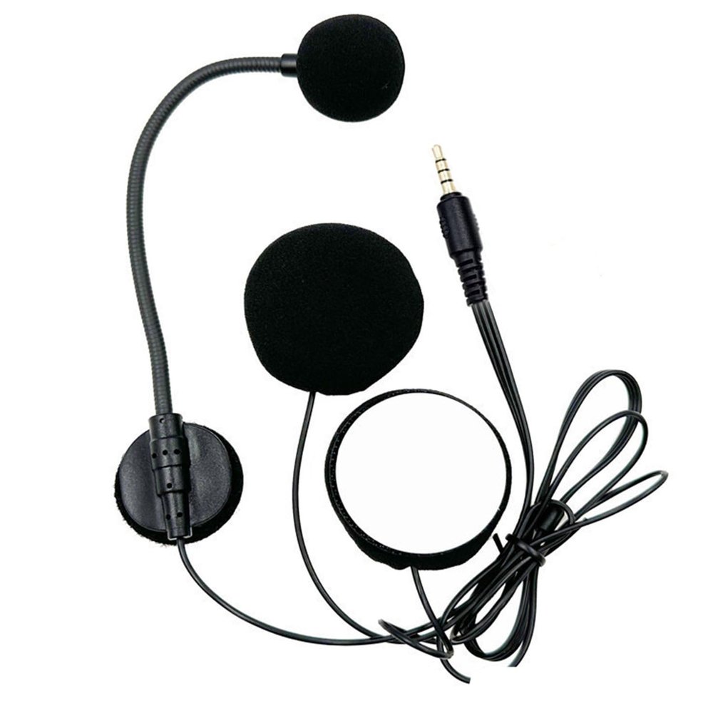 Stereoed Earphones Headsets Microphone Helmets Speaker Earphone Intercom Mic 3.5mm Straight Head for Motorcycle Helmets Half Cover Helmets Headphones Mic
