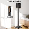 ELIVED Universal Speaker Stands for Satellite Bookshelf Speakers Up to 11lbs, YD5022 Height Adjustable Up to 43.3, Ultra Slim TV Wall Mount for Most 26-65 Inch TVs YD3033, Max VESA 400x400mm view 4