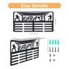 SUPERDANT Karate Medal Hanger Display Trophy Shelf Sports Medal Holder Trophy Display Award Storage Shelf Ribbon Organizer Rack Metal Wall Mount for Competitive Athletes view 2