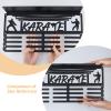 SUPERDANT Karate Medal Hanger Display Trophy Shelf Sports Medal Holder Trophy Display Award Storage Shelf Ribbon Organizer Rack Metal Wall Mount for Competitive Athletes view 4
