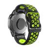 22 26mm QuickFit Silicone Watch Band fit for Garmin Instinct 2X Solar Strap Instinct 2 Fenix 7 7X 6 6X Watchband Bracelet Accessories(Black green,26mm Fenix 6X 5XPlus) view 1