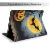 EMPYRI Halloween Moon Bat Pumpkin Printed Tablet Case for Ipad Air3 10.5""/Ipad Pro 10.5"", Pu Leather Non-Slip Tablet Cases Shockproof Stand Cover with Auto Sleep/Wake Cover view 2