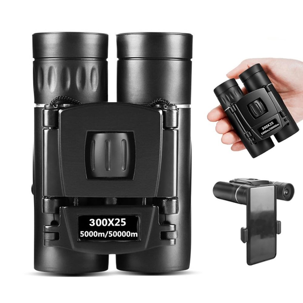 LYCZMY 300x25 Compact Binoculars for Adults, High Powered Mini Pocket Waterproof Small Binoculars for Bird Watching, Hunting, Concert, Theater, Opera, Traveling, Sightseeing
