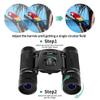 LYCZMY 300x25 Compact Binoculars for Adults, High Powered Mini Pocket Waterproof Small Binoculars for Bird Watching, Hunting, Concert, Theater, Opera, Traveling, Sightseeing view 2