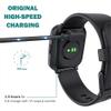 Lamshaw Compatible with FITVII Fitness Tracker Charger, Magnetic USB Charging Cable Replacement for FITVII HM08, H56, HM57, HM78, HM58, HM18 (2 Pack-Black+Black) view 3