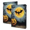 EMPYRI Halloween Moon Bat Pumpkin Printed Tablet Case for Ipad 7th Generation 10.2"", Pu Leather Non-Slip Tablet Cases Shockproof Stand Cover with Auto Sleep/Wake Cover view 1
