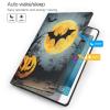 EMPYRI Halloween Moon Bat Pumpkin Printed Tablet Case for Ipad 7th Generation 10.2"", Pu Leather Non-Slip Tablet Cases Shockproof Stand Cover with Auto Sleep/Wake Cover view 3
