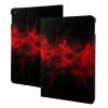 Explosion Burst Red Black Printed Tablet Case for Ipad 7th Generation 10.2", Pu Leather Non-Slip Tablet Cases Shockproof Stand Cover with Auto Sleep/Wake Cover view 1