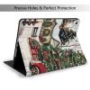 EMPYRI Farmhouse Christmas Printed Tablet Case for Ipad 7th Generation 10.2"", Pu Leather Non-Slip Tablet Cases Shockproof Stand Cover with Auto Sleep/Wake Cover view 2