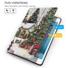 EMPYRI Farmhouse Christmas Printed Tablet Case for Ipad 7th Generation 10.2"", Pu Leather Non-Slip Tablet Cases Shockproof Stand Cover with Auto Sleep/Wake Cover view 3