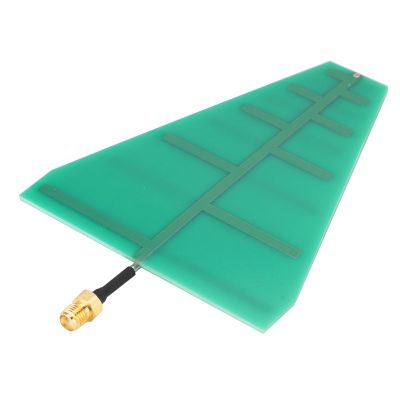 Beufee UWB Antenna, RF Microwave Broadband UWB Antenna Ultra Wideband Antenna 15W 5-6dB 1.35GHz-9.5GHz UWB Ultra-wideband Logarithmic Period Antenna