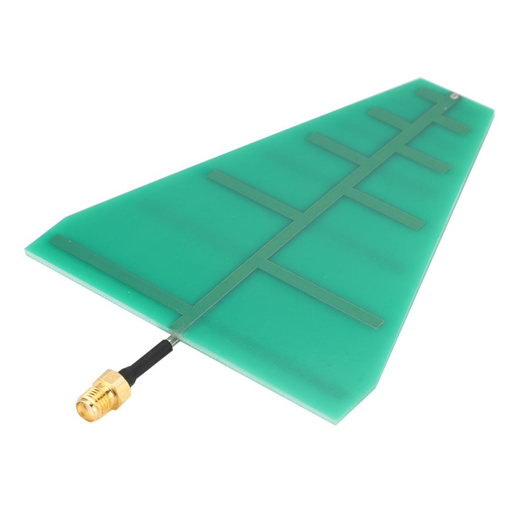 Beufee UWB Antenna, RF Microwave Broadband UWB Antenna Ultra Wideband Antenna 15W 5-6dB 1.35GHz-9.5GHz UWB Ultra-wideband Logarithmic Period Antenna