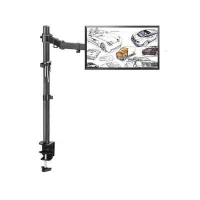 Monitor-Arm Monitor Mount Stand Long Single Monitor Desk Mount, 31.4 Inches Height Adjustable Monitor Stand Fits 10 to 27 Inch ScreensHolds Up to 21.8lbs Monitor Holder Support