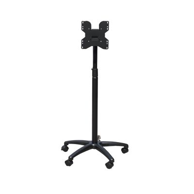 ZTHYSHXA Monitor-Arm Floor-Standing Monitor Mount Stand 43.3 inch high Single Monitor Stand Mobile cart 14"-32" Monitor Stand Mount with 5 Rollers, Hold up to 44lbs Monitor Holder Support